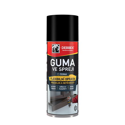 Guma v spreji 400 ml aerosólový sprej čierna