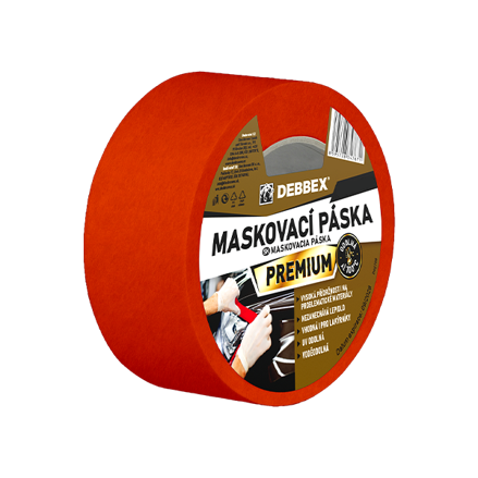 Maskovacia páska 100 °C PREMIUM 50 m oranžová