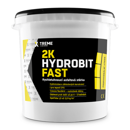 2K Hydrobit Fast – Rýchloschnúca asfaltová stierka 30 kg vedro
