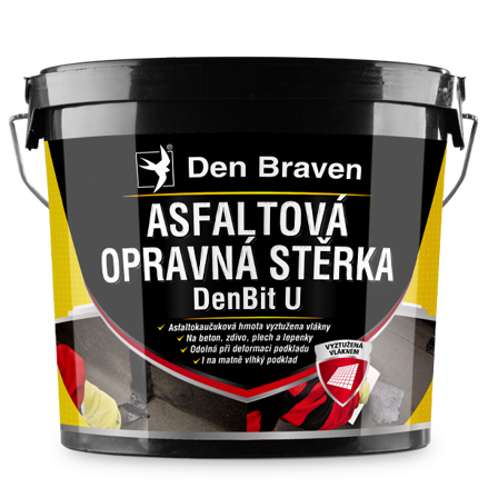 Asfaltová opravná stierka DenBit U 5 kg vedro