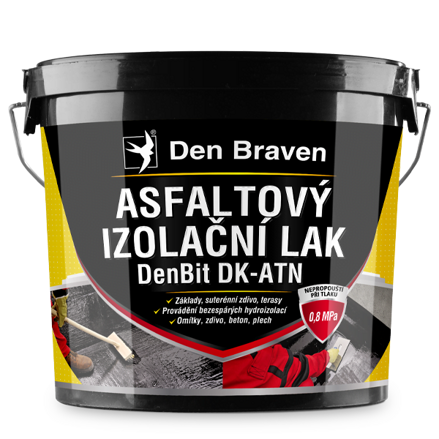 Asfaltový izolačný lak DenBit DK – ATN 4,5 kg vedro