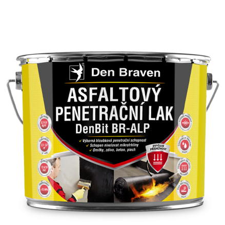 Asfaltový penetračný lak DenBit BR – ALP 4,5 kg plechovka