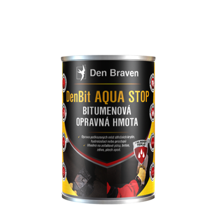 DenBit AQUA STOP Bitúmenová opravná hmota 1 kg plechovka