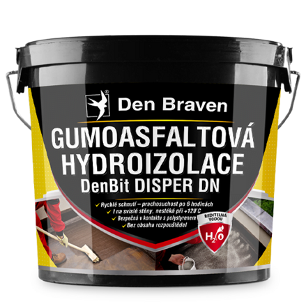 Gumoasfaltová hydroizolácia DenBit DISPER DN 5 kg vedro