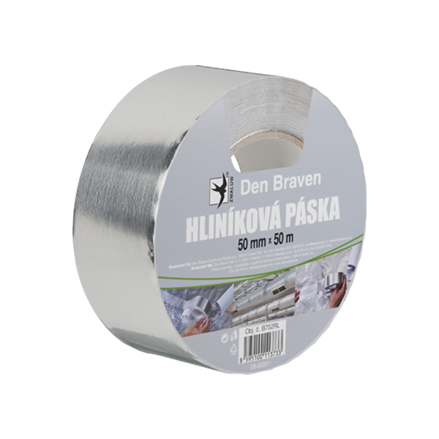 Hliníková páska 100 mm, dĺžka 50 m strieborná