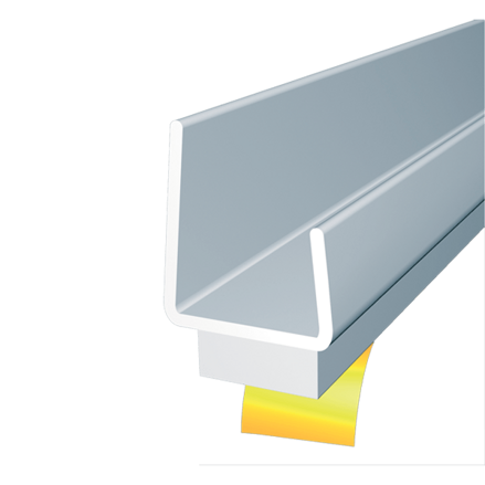 Lemovací profil s dilatačnou páskou 12,5 mm, dĺžka 2,5 m biela