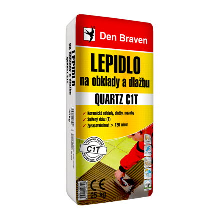 Lepidlo na obklady a dlažbu QUARTZ C1T 25 kg vrece