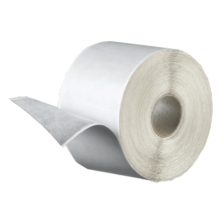Páska FLEECEBAND (butylový pás s textíliou) 80 × 1 mm, dĺžka 10 m biela textília