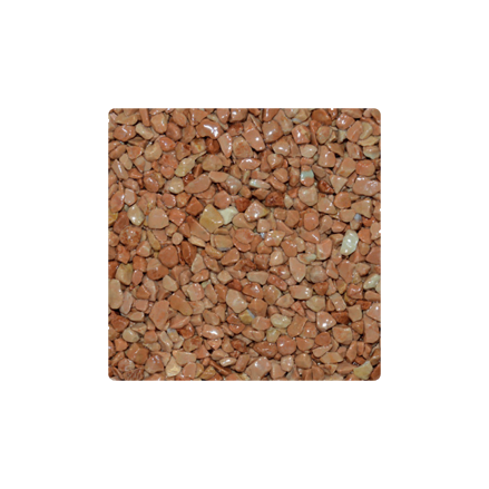 Mramorové kamienky tehlovo červené 3-6 mm 25 kg vrece
