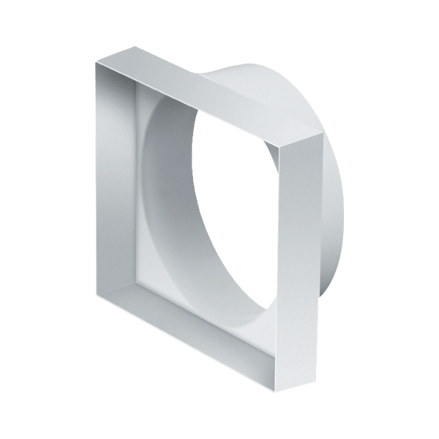 Prechodová tvarovka Ø 100 mm, 90 × 90 mm