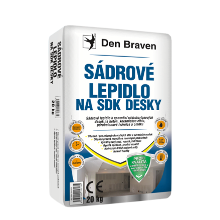 Sadrové lepidlo na SDK dosky 20 kg vrece