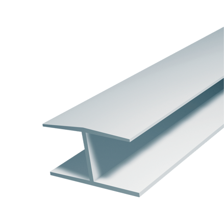 Spojovací profil H 12,5 mm, dĺžka 2 m biela
