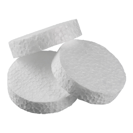 Polystyrénová zátka EPS biela Ø 67 mm × 15 mm biela