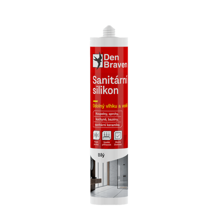 Sanitárny silikón 280 ml kartuša biela