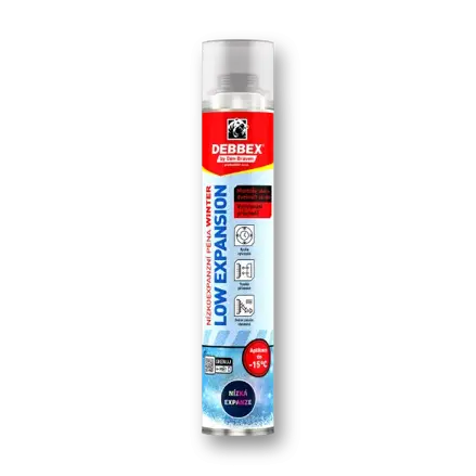 Nízkoexpanzná pena WINTER 750 ml pištoľová dóza zelená