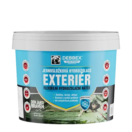 Jednozložková hydroizolácia EXTERIÉR 13 kg vedro modrá