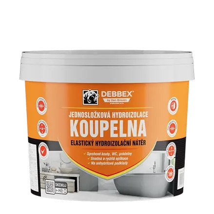 Jednozložková hydroizolácia KÚPEĽŇA 13 kg vedro medovo hnedá