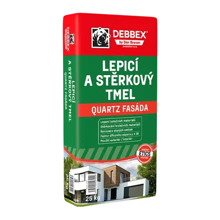 Lepiaci a stierkový tmel QUARTZ FASÁDA 25 kg vrece