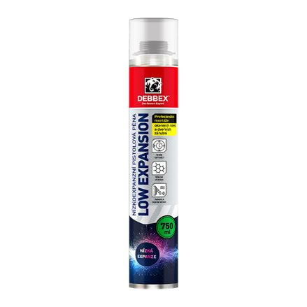 Nízkoexpanzná pena 750 ml pištoľová dóza zelená