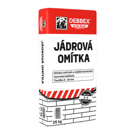 Jadrová omietka 25 kg vrece