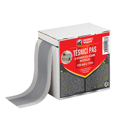 Tesniaci pás S-T Profi 120 mm, dĺžka 10 m sivá