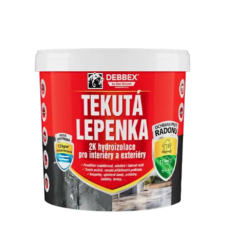 Tekutá lepenka 21 kg vedro sivá