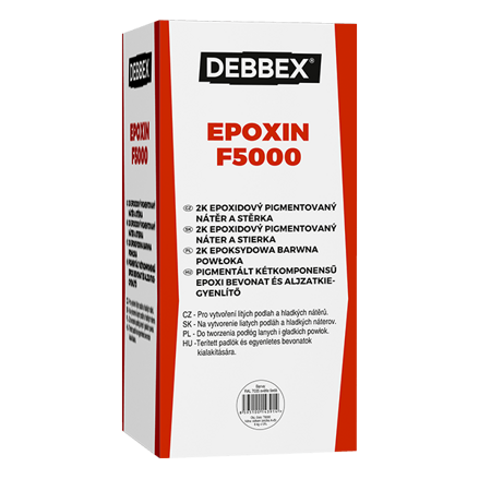 EPOXIN F5000 5 + 1 kg sada plechoviek dopravná červená RAL 3020