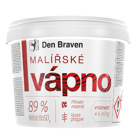 Maliarske vápno 11 kg vedro biela - belosť min. 89%