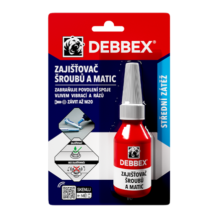 Zaisťovač skrutiek a matíc 10 ml tuba v blistri modrá