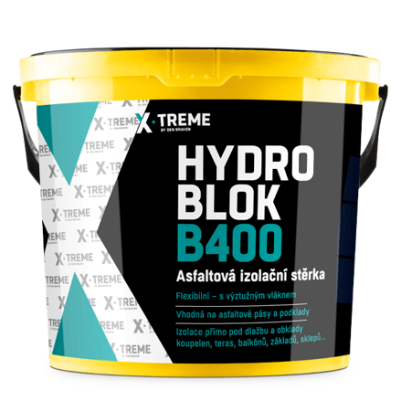 Asfaltová izolačná stierka HYDRO BLOK B400 10 kg vedro
