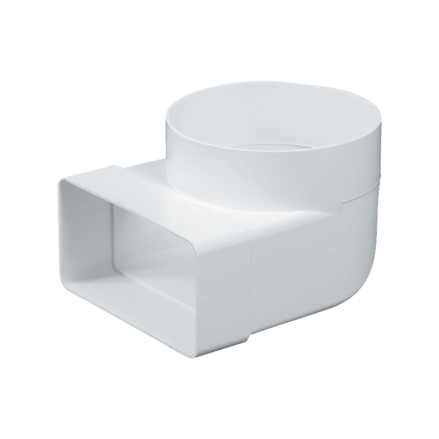 Prechodový prvok koleno 90° Ø 100 mm, 110 × 55 mm