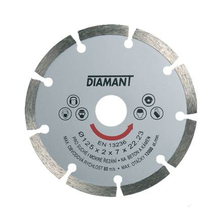 Diamantový kotúč segmentový STANDARD Ø 115 mm