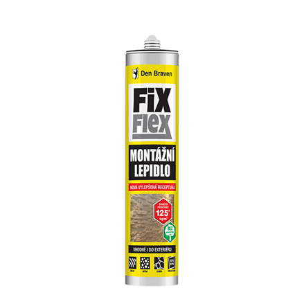 Montážne lepidlo FIX FLEX 280 ml kartuša biela