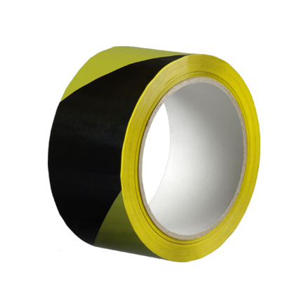 Lepiaca páska výstražná 50 mm, dĺžka 66 m žlto - čierna / ľavá