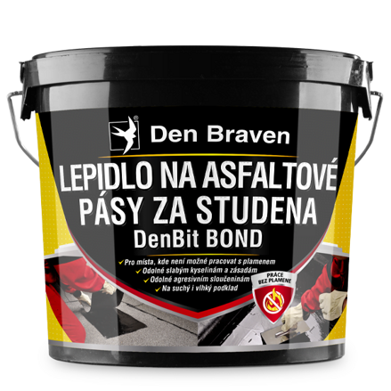 Lepidlo na asfaltové pásy za studena DenBit BOND 10 kg vedro