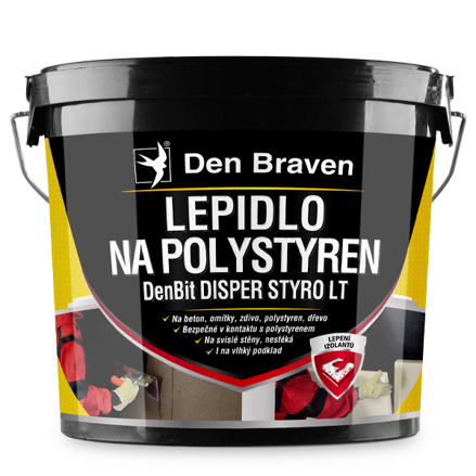 Lepidlo na polystyrén DenBit DISPER STYRO LT 10 kg vedro