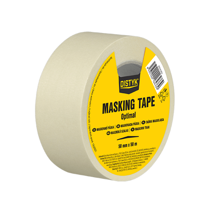 Maskovacia páska 50 mm, dĺžka 50 m svetlo žltá