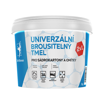 Univerzálny brúsiteľný tmel 14 kg vedro biela